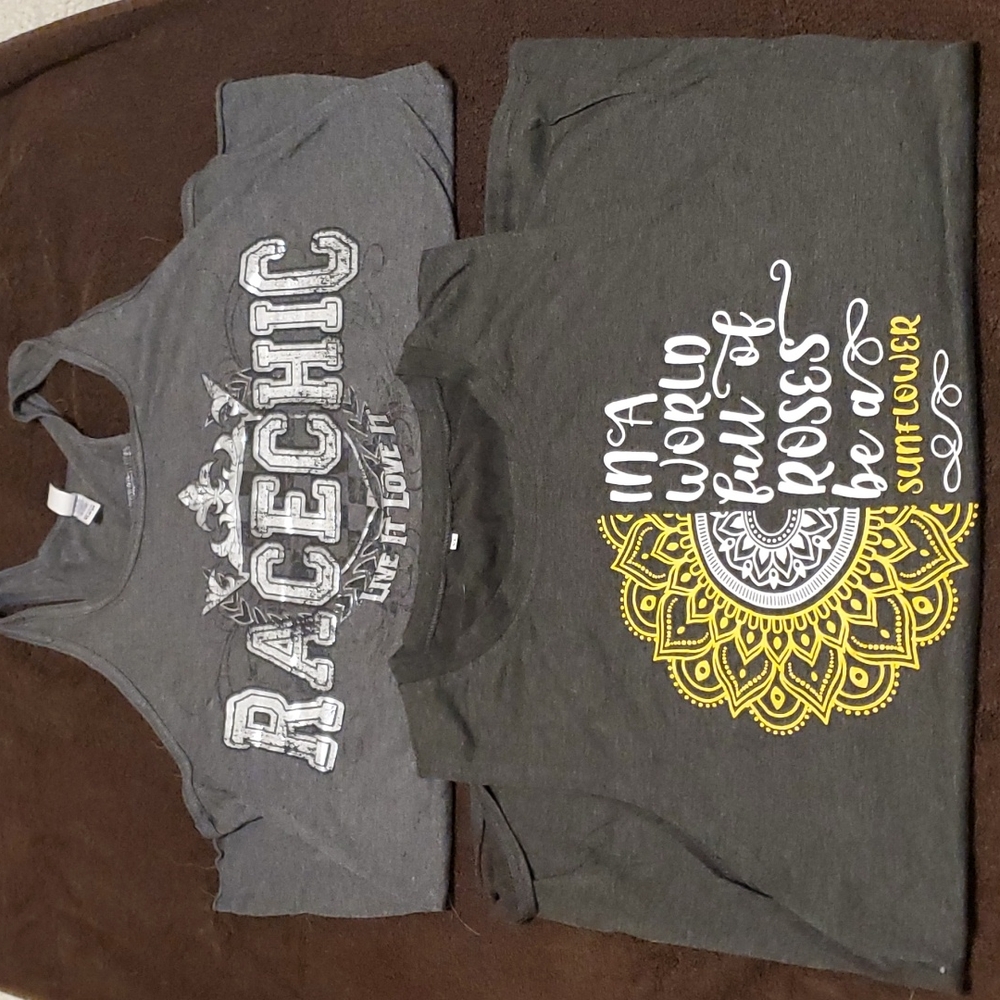 Lot of 2 Gray XL Tank tops